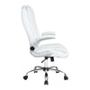 PU Leather Executive Office Desk Chair - White Deals499