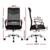 PU Leather Mesh High Back Office Chair - Black Deals499