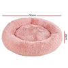 Pet Bed Dog Cat Calming Bed Extra Large 110cm Pink Sleeping Comfy Washable Deals499