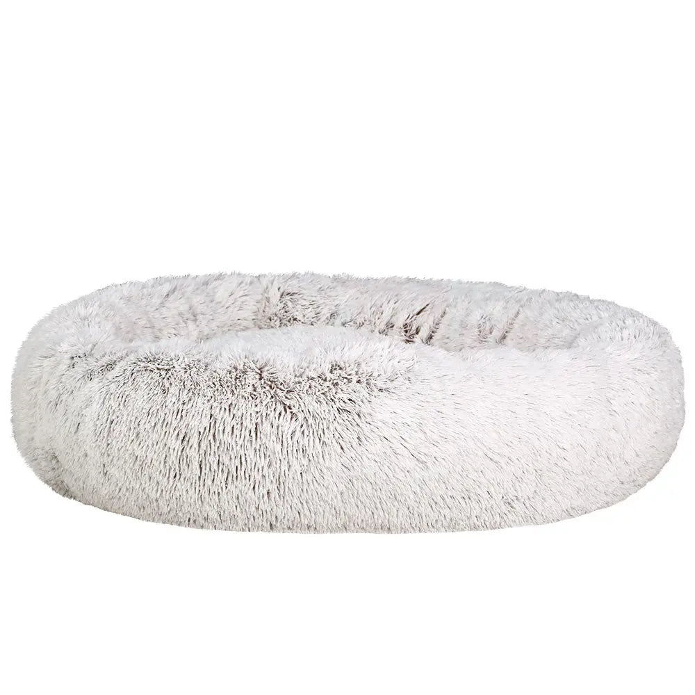 Pet Bed Dog Cat Calming Bed Extra Large 110cm White Sleeping Comfy Washable Deals499