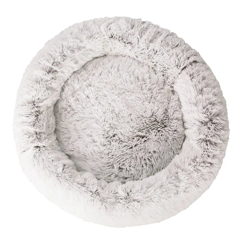 Pet Bed Dog Cat Calming Bed Extra Large 110cm White Sleeping Comfy Washable Deals499