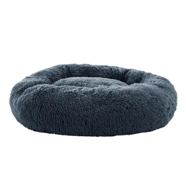 Pet Bed Dog Cat Calming Bed Large 90cm Dark Grey Sleeping Comfy Cave Washable Deals499