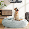 Pet Bed Dog Cat Calming Bed Large 90cm Light Grey Sleeping Comfy Cave Washable Deals499