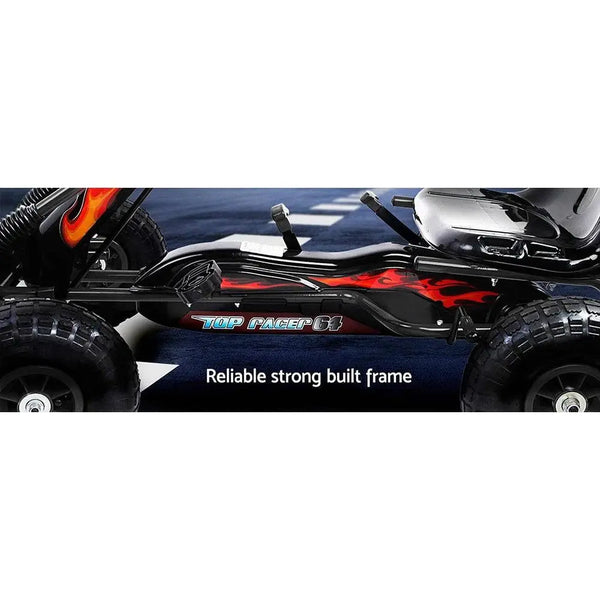 Rigo Kids Pedal Go Kart Car Ride On Toys Racing Bike Rubber Tyre Adjustable Seat Deals499
