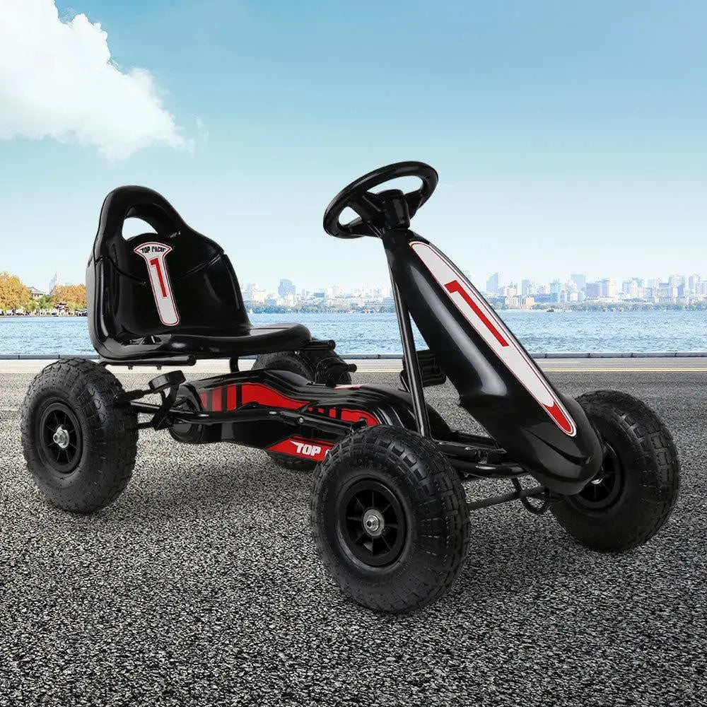 Rigo Kids Pedal Go Kart Car Ride On Toys Racing Bike Rubber Tyre Adjustable Seat Deals499
