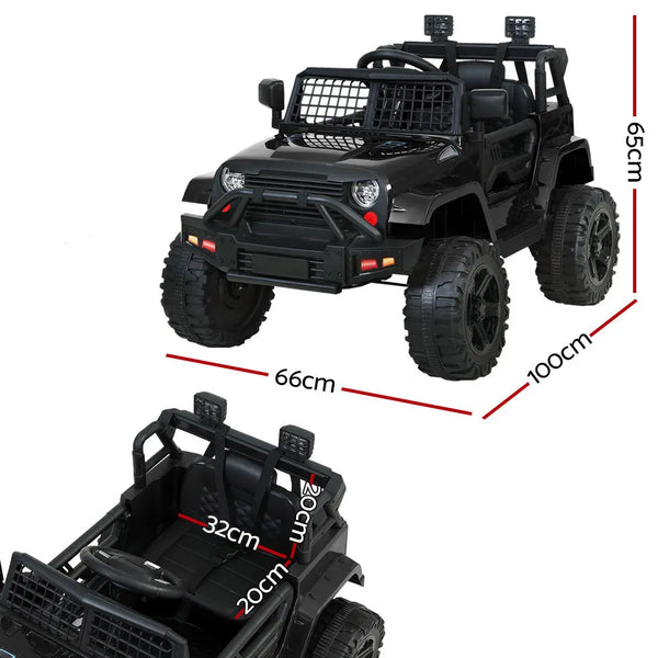 Rigo Kids Ride On Car Electric 12V Car Toys Jeep Battery Remote Control Black Deals499
