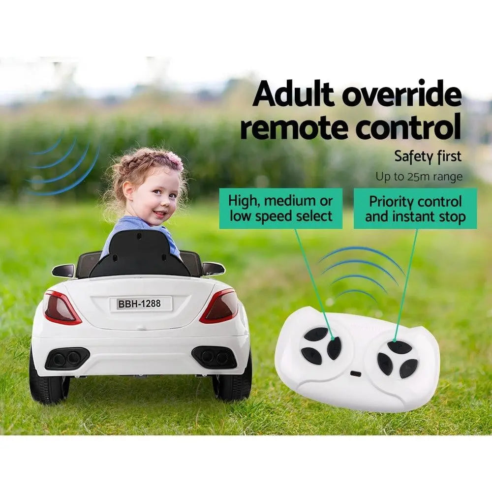Rigo Kids Ride On Car Electric Toys 12V Battery Remote Control White MP3 LED Deals499