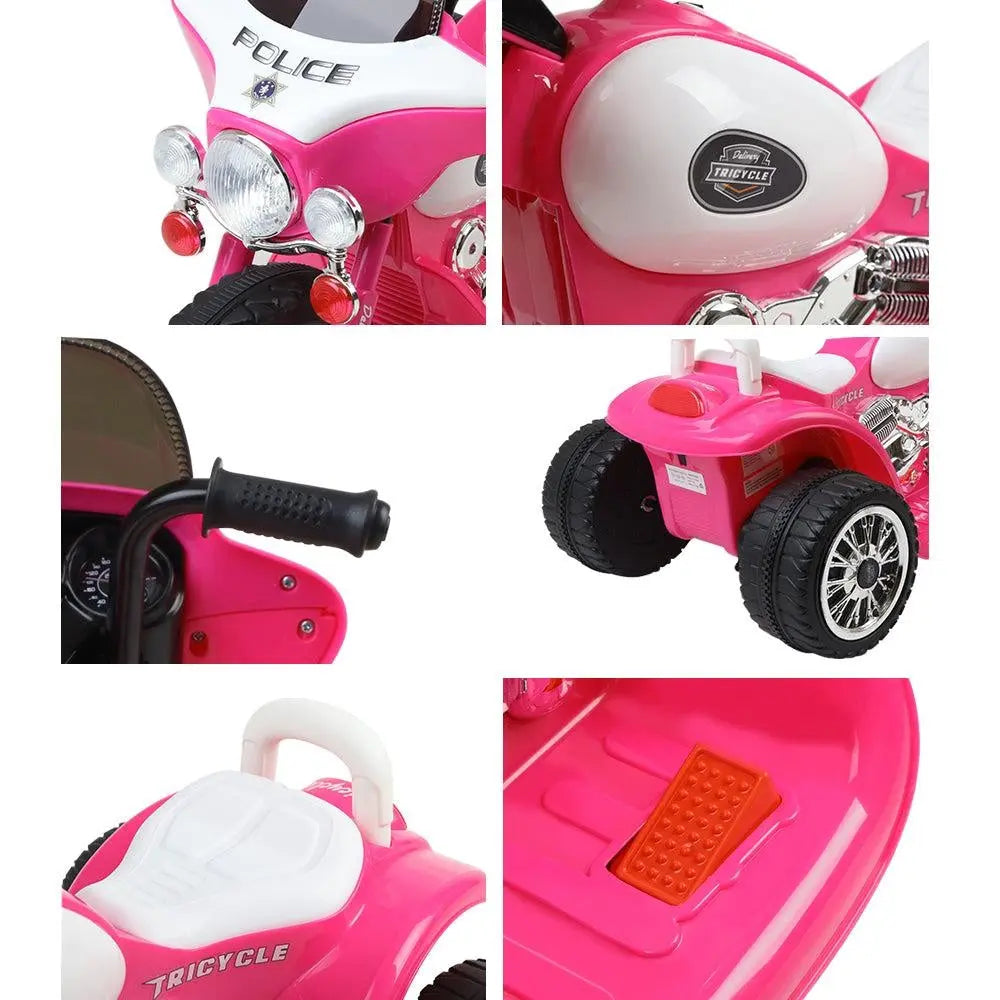 Rigo Kids Ride On Motorcycle Motorbike Car Harley Style Electric Toy Police Bike Deals499