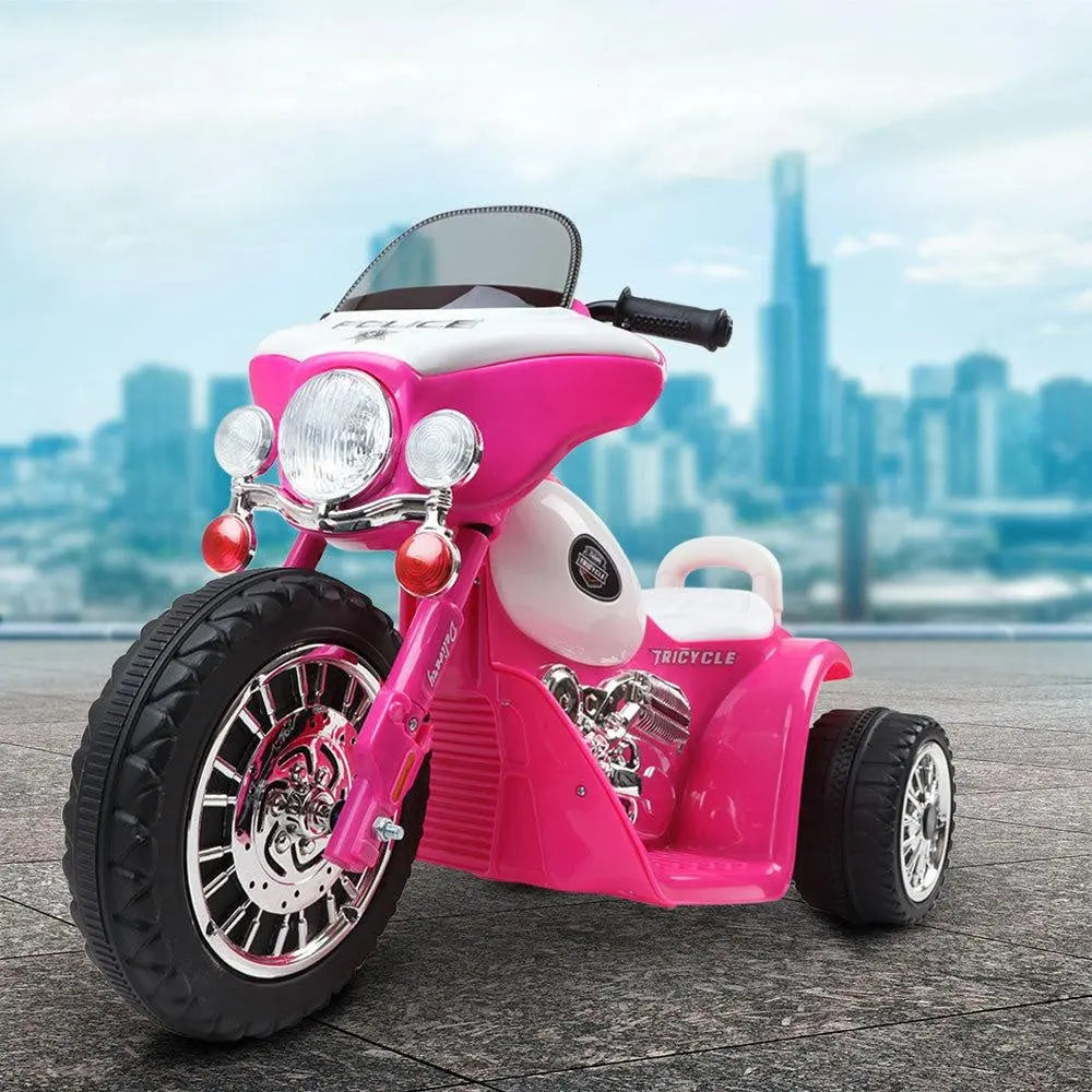 Rigo Kids Ride On Motorcycle Motorbike Car Harley Style Electric Toy Police Bike Deals499