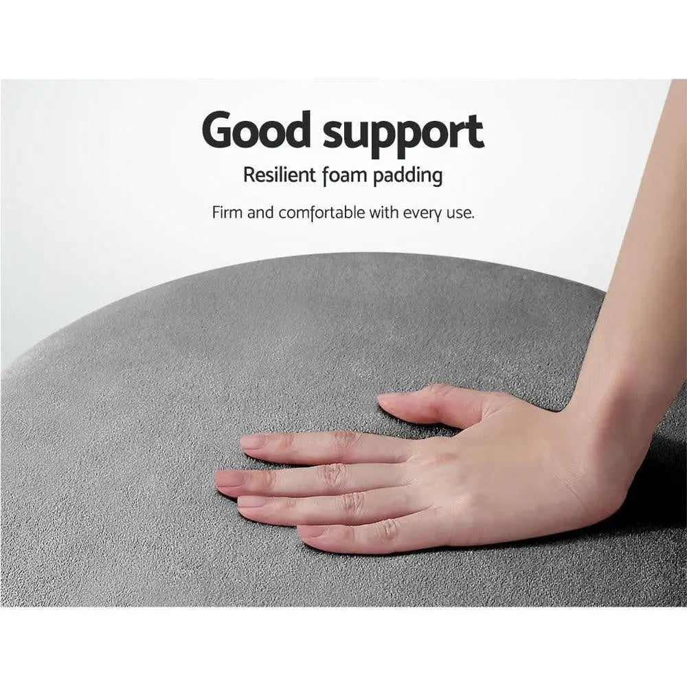 Round Velvet Ottoman Foot Stool Foot Rest Pouffe Padded Seat Bedroom Footstool Deals499