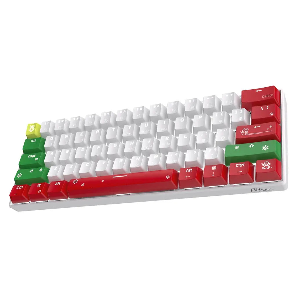 Royal Kludge RK61 Christmas Tri Mode Hot Swappable RGB Mechanical Keyboard (Brown Switch) Deals499