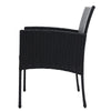 Set of 2 Outdoor Bistro Chairs Patio Furniture Dining Chair Wicker Garden Cushion Gardeon Deals499
