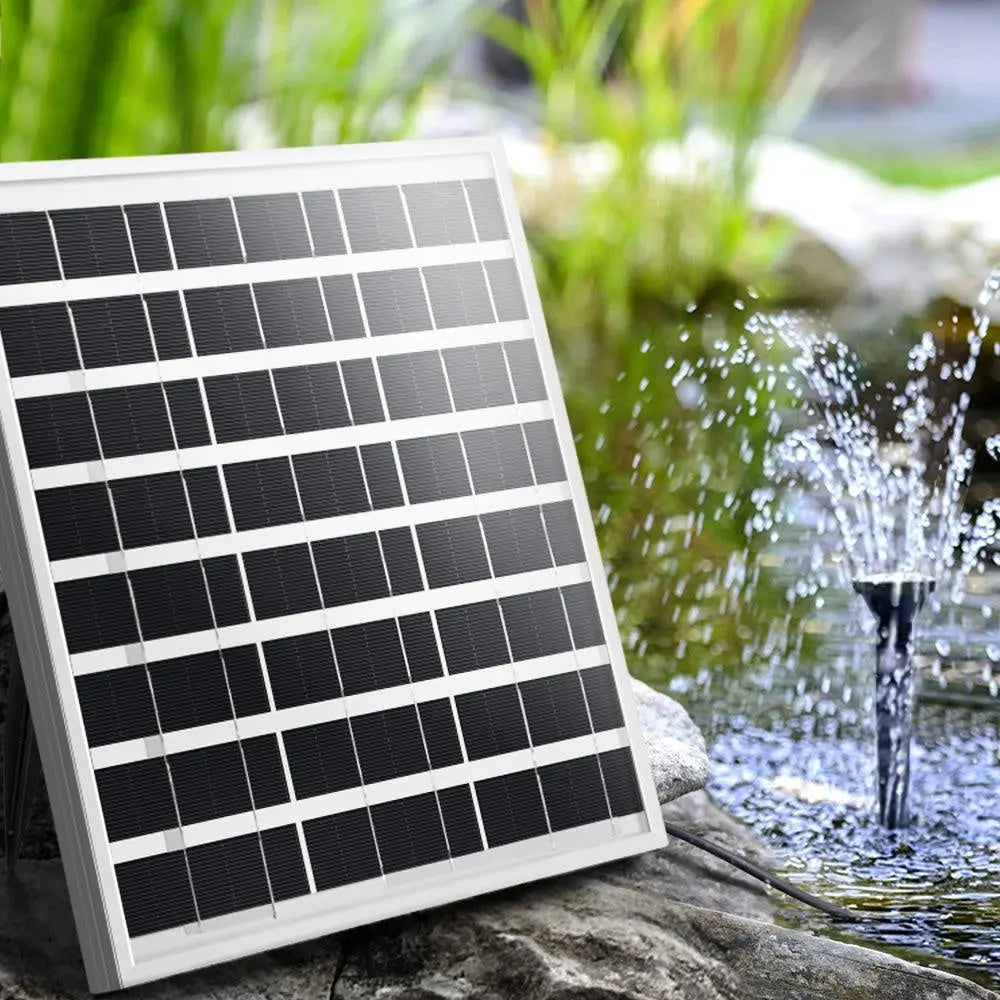 Solar Pond Pump Powered Outdoor Garden Water Pool Kit Large Panel 8.2 FT Deals499