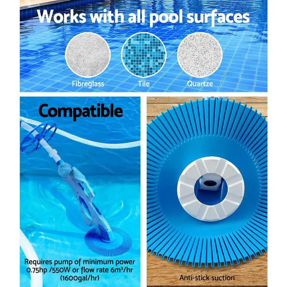 Swimming Pool Cleaner Floor Climb Wall Automatic Vacuum 10M Hose Deals499