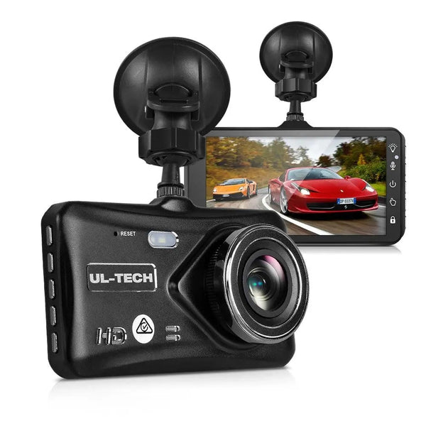 UL Tech 4 Inch Dual Camera Dash Camera - Black Deals499