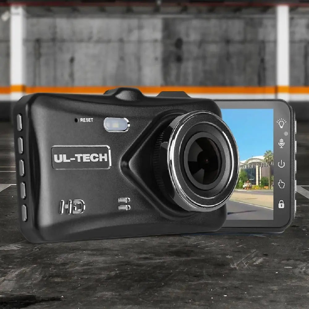 UL Tech 4 Inch Dual Camera Dash Camera - Black Deals499
