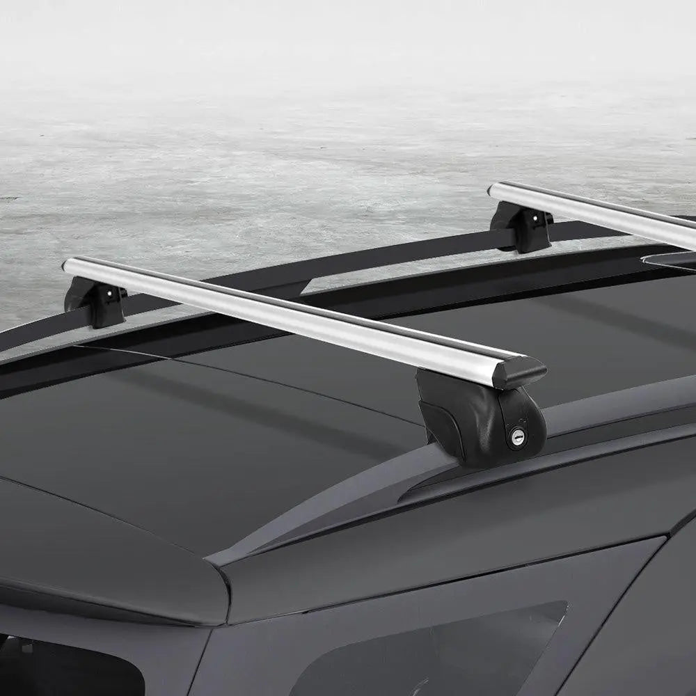 Universal Car Roof Rack 1390mm Upgraded Holder Cross Bars  Aluminium Silver Adjustable Car 90kgs load Carrier Deals499