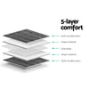 Weighted Blanket Kids 2.3KG Heavy Gravity Blankets Microfibre Cover Comfort Calming Deep Relax Better Sleep Grey Giselle