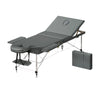 Zenses Massage Table Portable 3 Fold Aluminium Therapy Beauty Bed Waxing 75CM Deals499