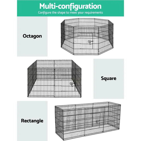 i.Pet 2X30" 8 Panel Pet Dog Playpen Puppy Exercise Cage Enclosure Fence Play Pen Deals499