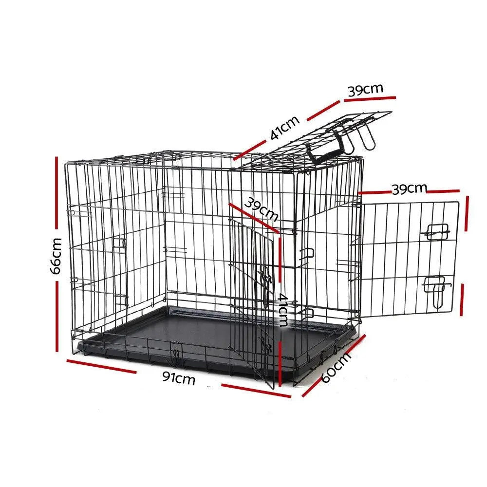 i.Pet 36inch Pet Cage - Black Deals499