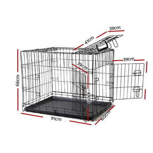 i.Pet 36inch Pet Cage - Black Deals499