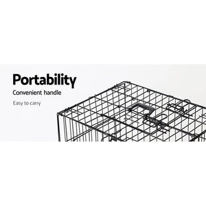 i.Pet 36inch Pet Cage - Black Deals499