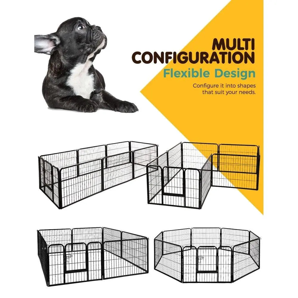 i.Pet 8 Panel Pet Dog Playpen Puppy Exercise Cage Enclosure Fence Play Pen 80x60cm Deals499