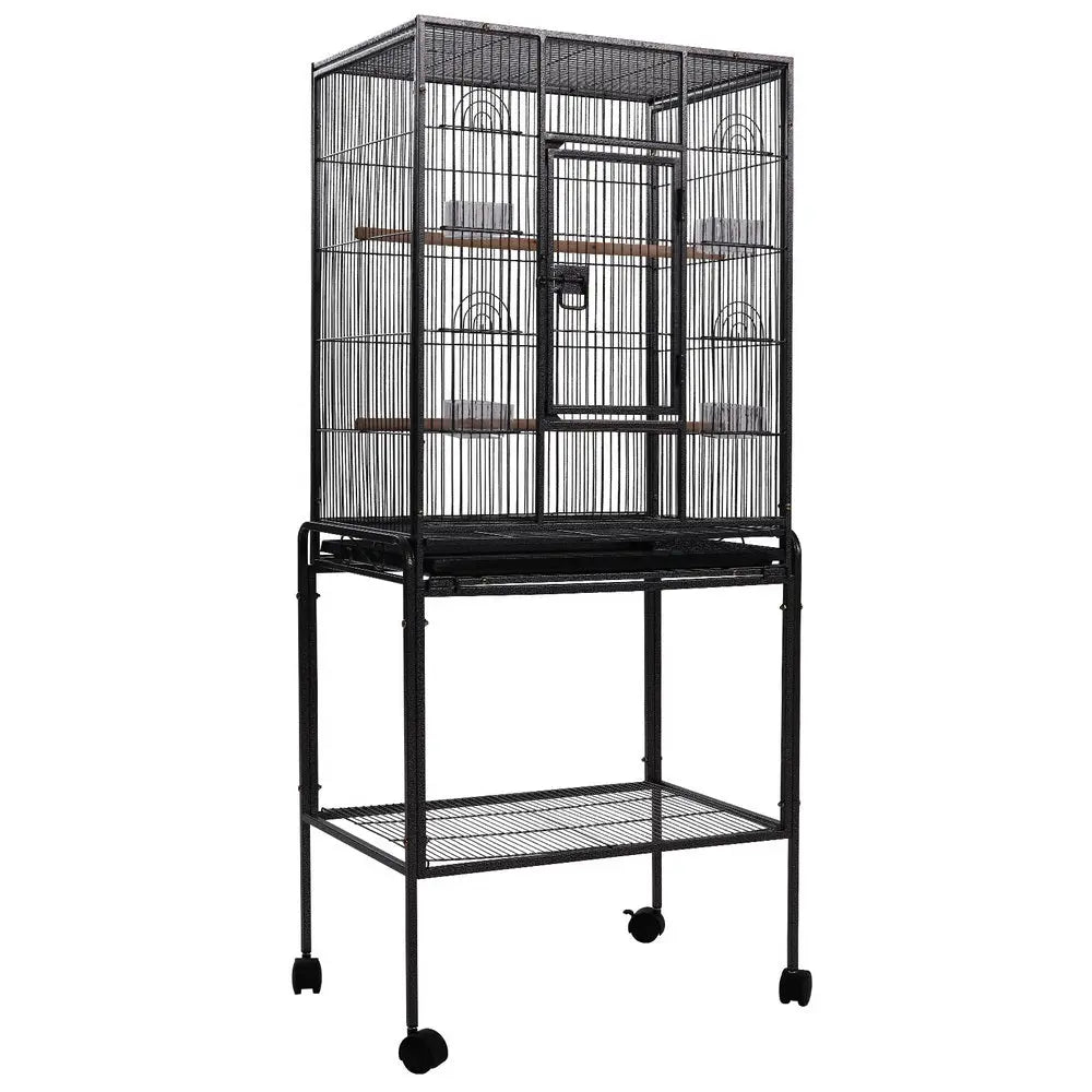 i.Pet Bird Cage Pet Cages Aviary 144CM Large Travel Stand Budgie Parrot Toys Deals499