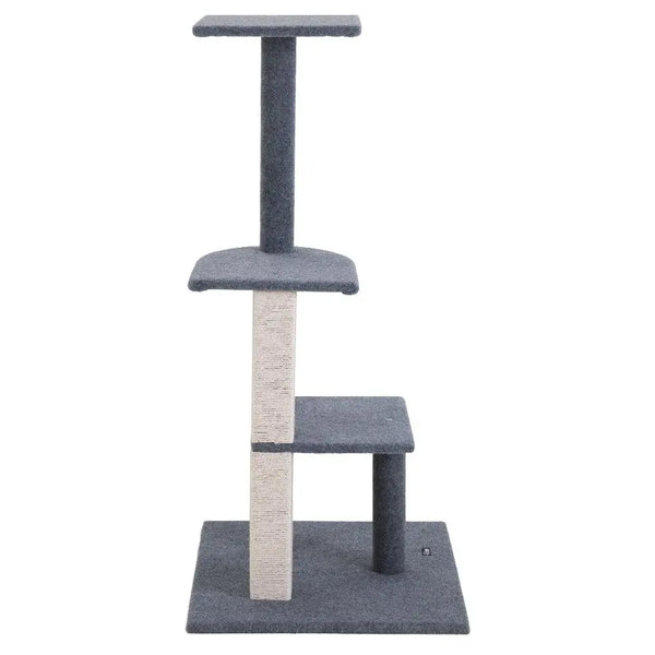 i.Pet Cat Tree 124cm Trees Scratching Post Scratcher Tower Condo House Furniture Wood Steps Deals499