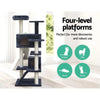 i.Pet Cat Tree 134cm Trees Scratching Post Scratcher Tower Condo House Furniture Wood Grey Deals499