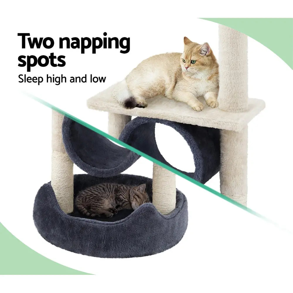i.Pet Cat Tree Scratching Post 76cm Scratcher Tower Condo House Hanging toys Deals499