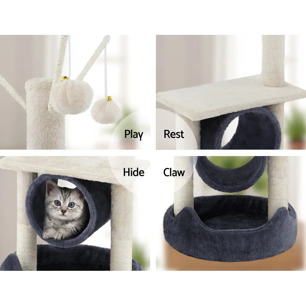 i.Pet Cat Tree Scratching Post 76cm Scratcher Tower Condo House Hanging toys Deals499