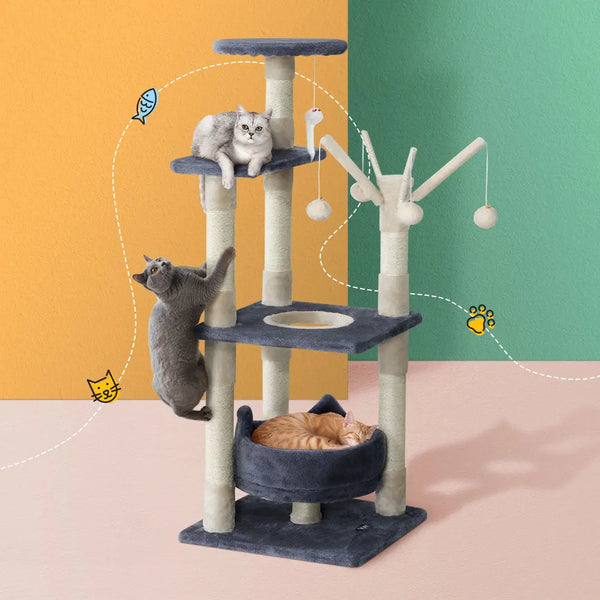 i.Pet Cat Tree Scratching Post Scratcher Cat Tree Tower Condo House toys 110cm Deals499
