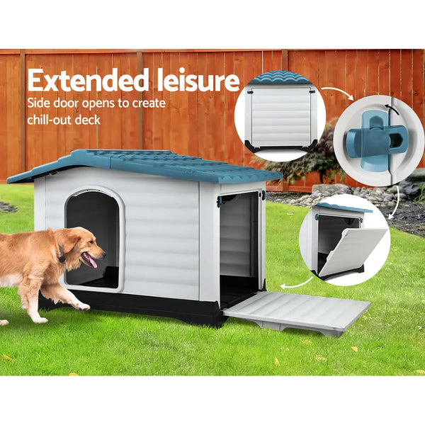 i.Pet Dog Kennel Kennels Outdoor Plastic Pet House Puppy Extra Large XL Outside Deals499