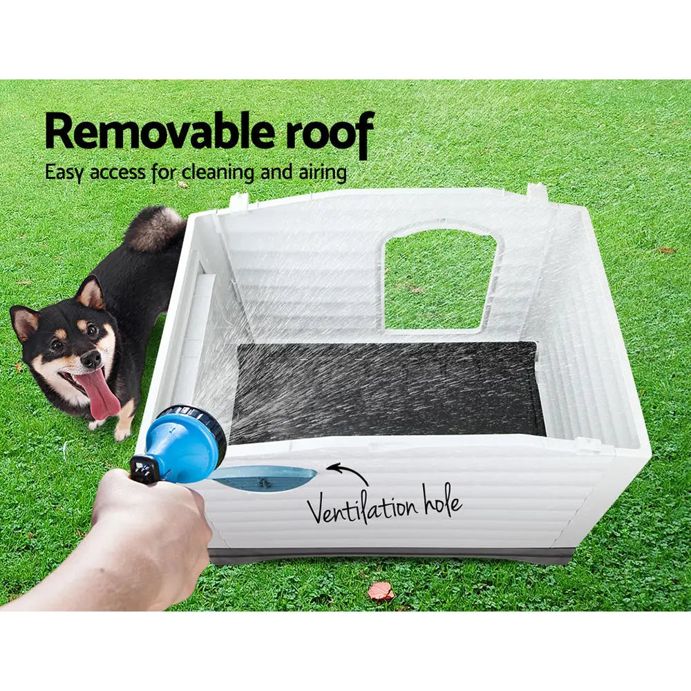 i.Pet Dog Kennel Kennels Outdoor Plastic Pet House Puppy Extra Large XL Outside Deals499
