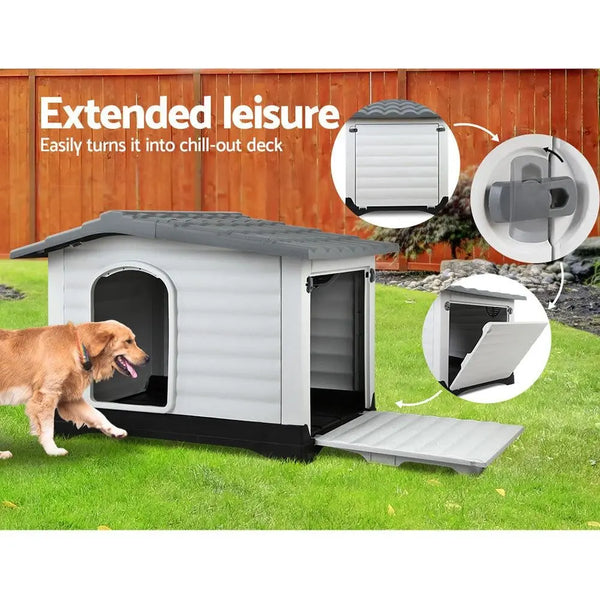 i.Pet Extra Extra Large Pet Kennel - Grey Deals499