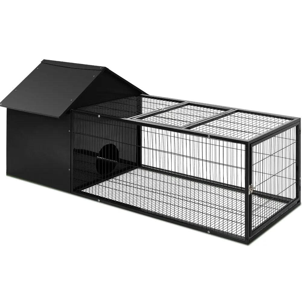 i.Pet Rabbit Cage Hutch Cages Indoor Outdoor Hamster Enclosure Pet Metal Carrier 162CM Length Deals499