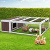 i.Pet Wooden Rabbit Hutch Chicken Coop Run Cage Habitat House Outdoor Large from Deals499 at Deals499