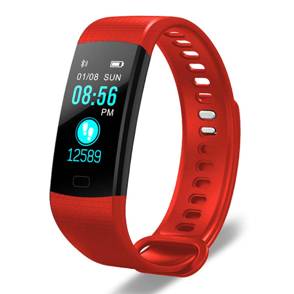 SOGA Sport Smart Watch Health Fitness Wrist Band Bracelet Activity Tracker Red Soga