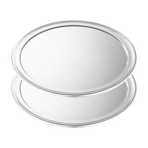 SOGA 2X 11-inch Round Aluminum Steel Pizza Tray Home Oven Baking Plate Pan Soga