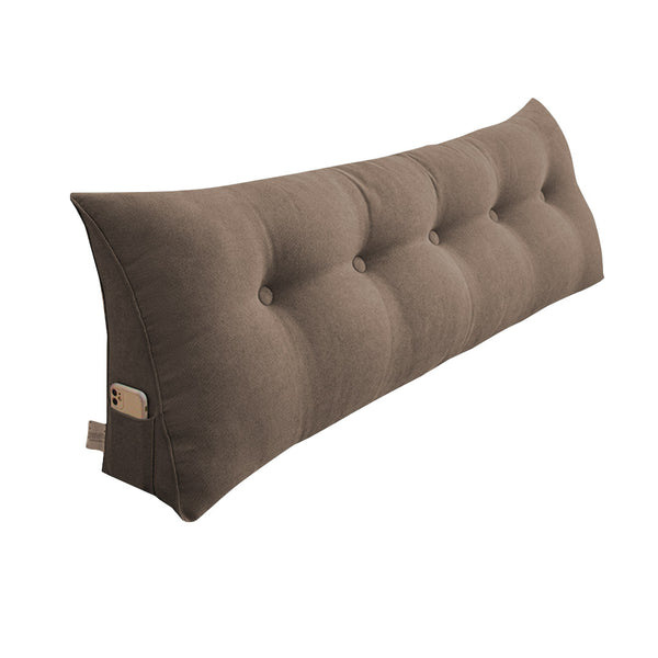 SOGA 100cm Coffee Triangular Wedge Bed Pillow Headboard Backrest Bedside Tatami Cushion Home Decor Soga