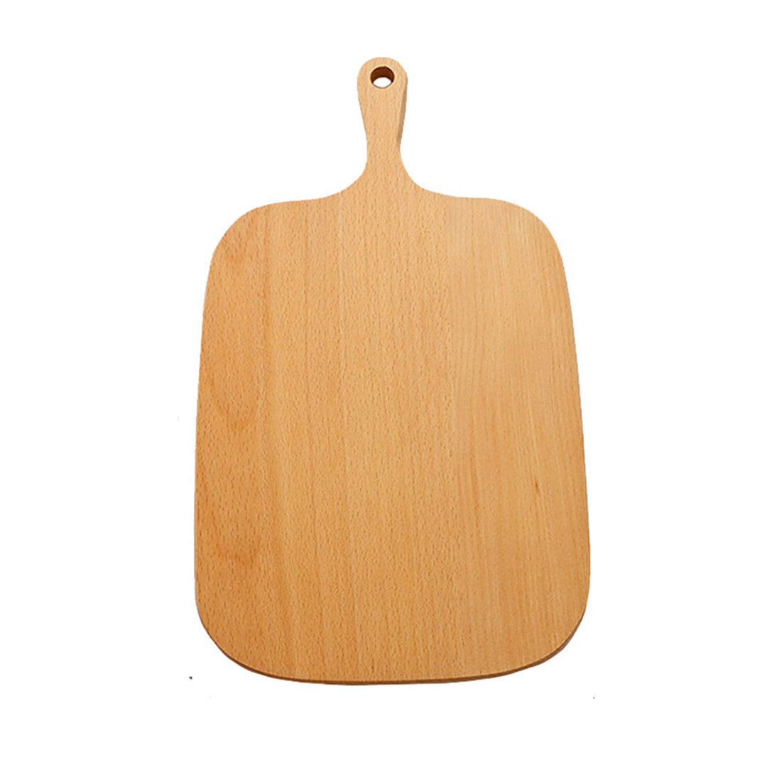 SOGA 33cm Brown Rectangle Wooden Serving Tray Chopping Board Paddle with Handle Home Decor Soga