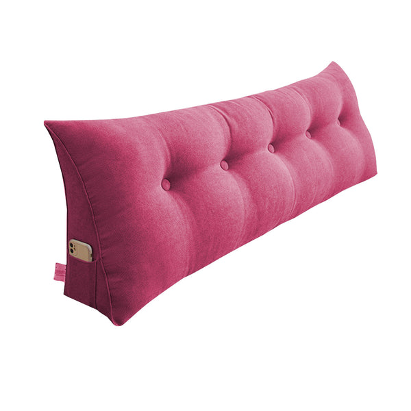 SOGA 100cm Pink Triangular Wedge Bed Pillow Headboard Backrest Bedside Tatami Cushion Home Decor Soga
