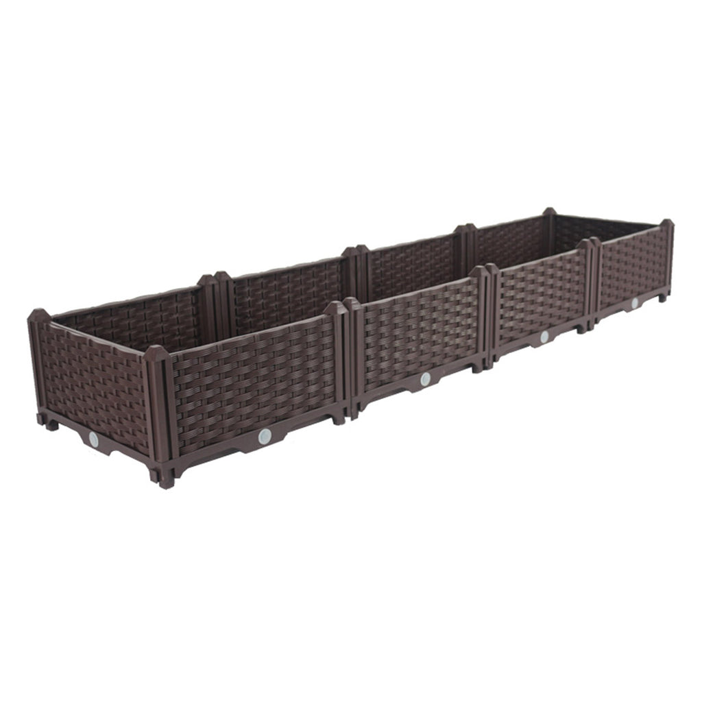 SOGA 160cm Raised Planter Box Vegetable Herb Flower Outdoor Plastic Plants Garden Bed Soga