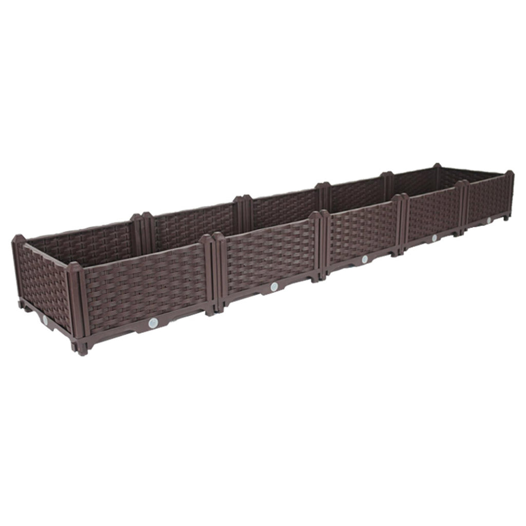 SOGA 200cm Raised Planter Box Vegetable Herb Flower Outdoor Plastic Plants Garden Bed Soga