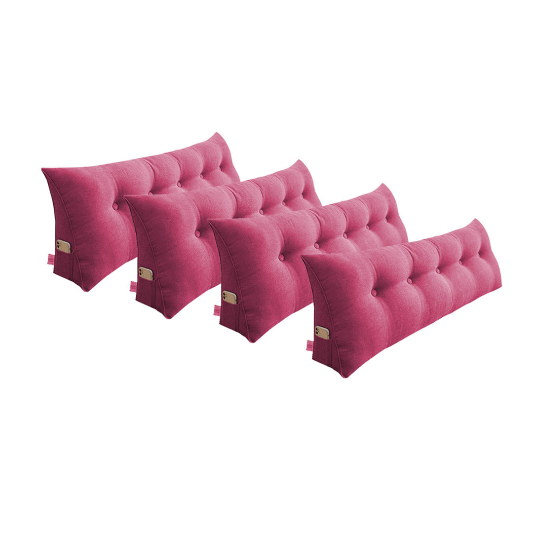 SOGA 4X 180cm Pink Triangular Wedge Bed Pillow Headboard Backrest Bedside Tatami Cushion Home Decor Soga