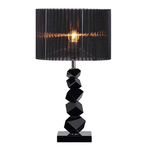 SOGA 55cm Black Table Lamp with Dark Shade LED Desk Lamp Soga