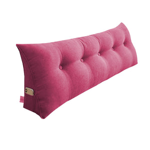 SOGA 120cm Pink Triangular Wedge Bed Pillow Headboard Backrest Bedside Tatami Cushion Home Decor Soga