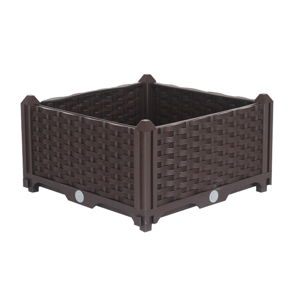 SOGA 40cm Raised Planter Box Vegetable Herb Flower Outdoor Plastic Plants Garden Bed Soga